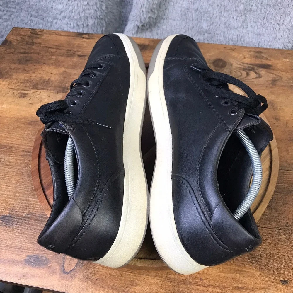 Cole Haan GrandPro Spectator Sneakers Mens 12 Black Leather Low Top Tennis Shoes